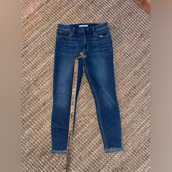 Sam Edelman Denim - Sam Edelman Blue Women's Cropped Raw Hem Jeans